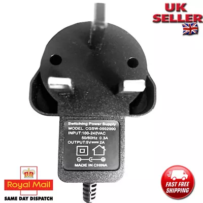 £7.50 • Buy UK Adapter 5V 2A Charger Power Supply Model CGSW-0502000  Android Smart TV Box