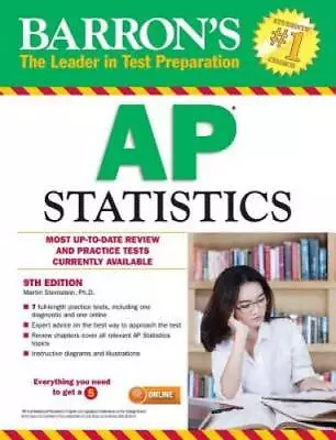 Barron's AP Statistics 9th Edition - Paperback - GOOD • $4.58