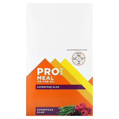 ProBar Meal Bar Superfood Slam 12 Bars 3 Oz 85 G Per Bar Non-GMO Dairy-Free • $38.81