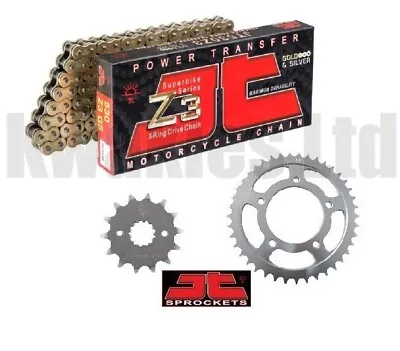 JT Z3 Gold X-Ring Chain & Sprockets 530 Conversion For Yamaha YZF-R6 5MT 01-02 • £99.99