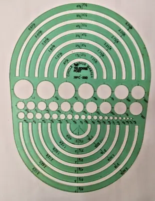 Vintage Teledyne Post Circle Radius Master 38FC-030 • $18.99