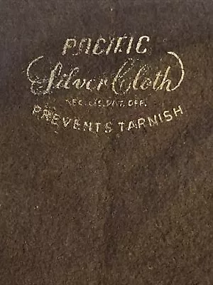 Vintage Pacific Silver Cloth Prevents Tarnish 6 Pocket Protector • $15