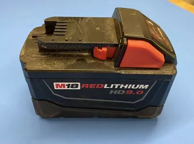 Milwaukee M18 HD 9.0Ah Lithium-Ion Battery (‎48-11-1890) NOT WORKING B22 • $49.99