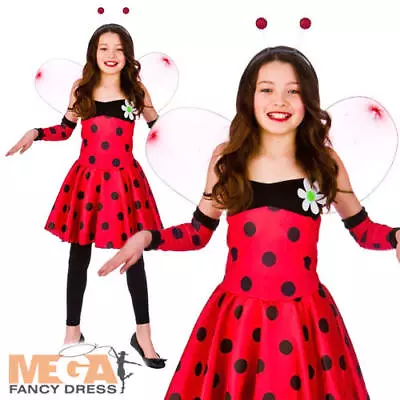 Lovely Ladybug Girls Fancy Dress Insect Animal Kids Book Day Week Costume Outfit • £9.99