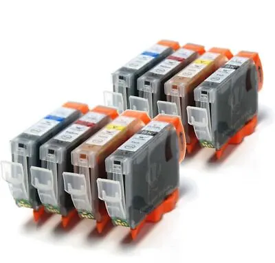 CLI8 - 8 Compatible Printer Ink Cartridges (2 Sets) CL18 CLI-8 CMYK • £17.98