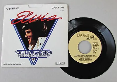 PROMO MINT Elvis Presley You'll Never Walk Alone / There Goes My Everything • $86