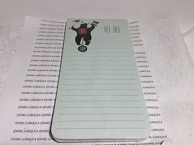 MAGNETIC NOTEPAD “TO DO” New In Plastic 70 Sheets Per Pad Carnivale Black Bear • $4.91