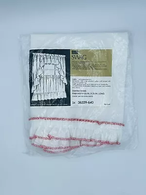 Vintage Sears Roebuck Cape Cod Charm Swag Curtain 1982 2 Sets New • $63