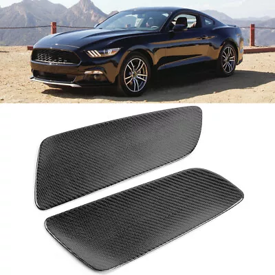 ・2Pcs Carbon Fiber Rear Car Door Panel Interior For Mustang 2015-2019 Left Drive • $26.62