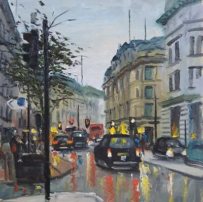 London Regent Street Oil Painting • £190