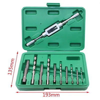 11XDamaged Broken Screw Extractor Drill Bit Bolt Stud Remover Easy Out Kit • £13.99