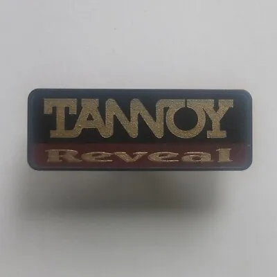$12.95 • Buy TANNOY Reveal Nearfield Monitor Speaker Emblem, C.1999—only One Left—excellent