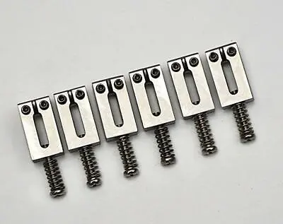 Genuine Solid Steel Saddle Set 10.5/10.8MM For Electric  Guitar Bridge Tremolo • $19.90