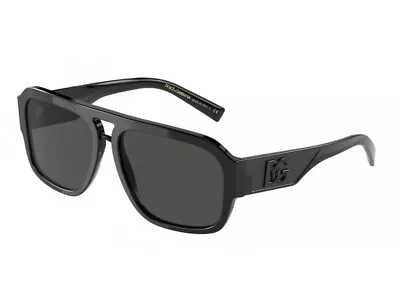 $353.88 • Buy Dolce & Gabbana Sunglasses DG4403  501/87 Black Grey Man