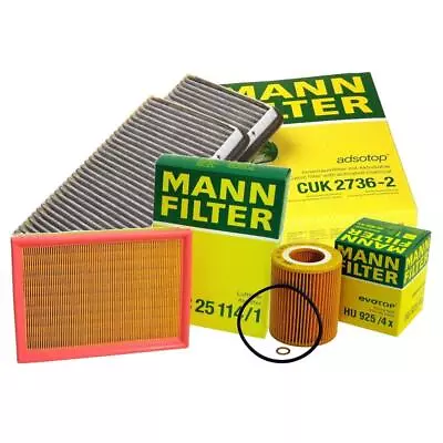 Mann Oil Air Carbon Cabin Filter Service Kit For BMW E39 525i 528i 530i • $78.95