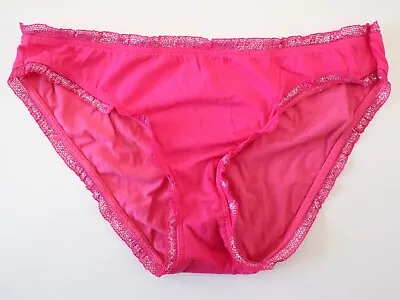 Vintage Victoria's Secret 2011 Cotton Lingerie Ruffle Bikini Panty LARGE • $25