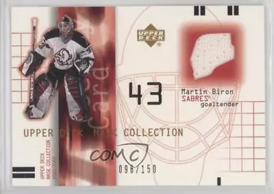 2001-02 Upper Deck Mask Collection Jersey /150 Martin Biron #J-MB • $6.29