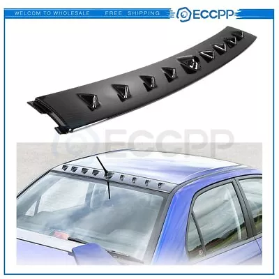 For Mitsubishi Lancer EVO 8 9 Carbon Look Style Shark Fin Rear Roof Spoiler • $36.95