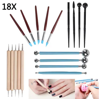 £7.49 • Buy 18pc Polymer Clay Tools Modelling Sculpting Tool Pottery Models Art Projects Set
