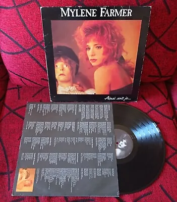 MYLENE FARMER ** Ainsi Soit Je... ** VERY SCARCE 1989 Spain Issue LP W/ INSERT • $179.99