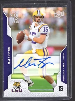 2008 Upper Deck Draft Edition MATT FLYNN Auto Rookie RC #72 • $19.31