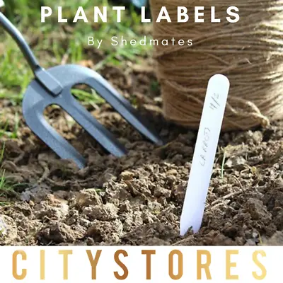 Plant Labels Garden Markers Tags White Plastic Name Gardening Herbs Pots Seed A1 • £2.48