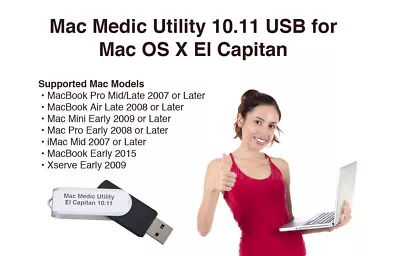 Fix Your Mac With Mac Medic Utility For El Capitan MMU-1101 • $19.97