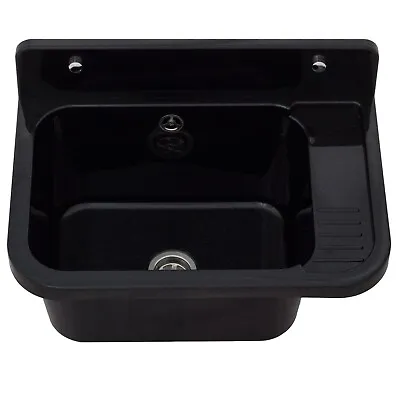 Camping Outdoor Wall Mounted Garden Sink Hand Wash Basin Black UK • £50.40