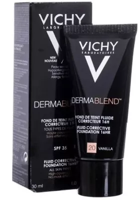 Vichy Dermablend FLUID Corrective Foundation 16H SPF35 30ml Vanilla 20 Fond • $37