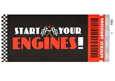 Racecar Race Car Start Engines Racing Sports Theme Birthday Party Invitations • $4.99