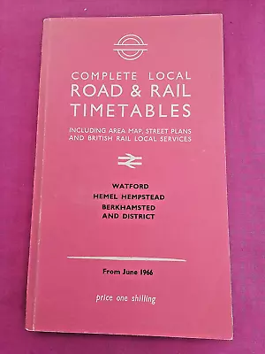 London Transport Complete Local Road And Rail Timetables. June 1966. FREE POST • £8.25