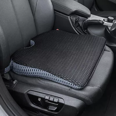 Universal Car Seat Cushion Thick Wedge Memory Foam Office Chair Comfort Pad Mats • £15.98