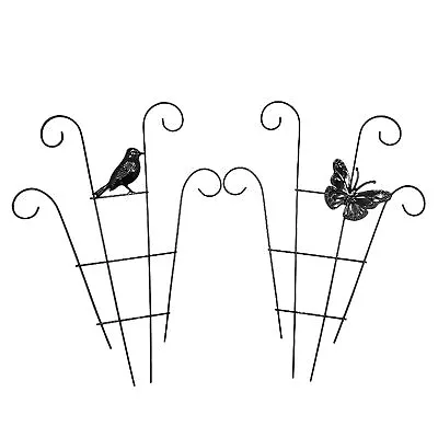 Garden Plant Climbing Trellis Flower Pots Supports With Metal Plant Lattice • £8.29