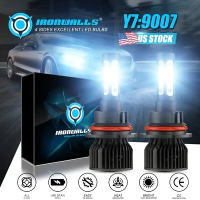 4 Sides 9007 LED Headlights 420000LM LED Lights Bulbs High Low Beam Super Bright • $21.99