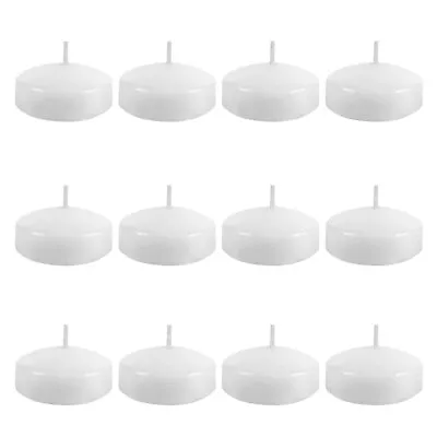 12 Pack Floating Candles 10 Hour 3” White Floating Candles For Cylinder Vase... • $31.42