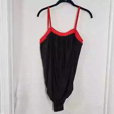 Vintage Mothercare Maternity Swimsuit Womens Medium 80s One Piece Brief Black • $19.99