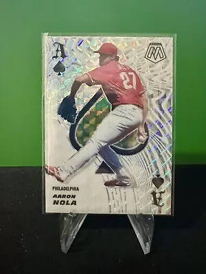 2021 Panini Mosaic #ACE13 AARON NOLA ACES Insert Mosaic Silver Prizm SP - PHILLY • $2.99