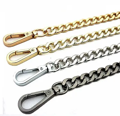 20-200CM Metal Flat Chain For Bag Strap Purse Crossbody Handbag Handles Bag 029 • £3.65