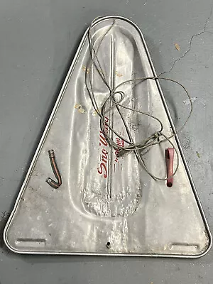 Sled Aluminum Triangle Sno Wing Snow Sled By Blazon Red Handles Vintage • $45