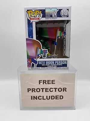 Funko Pop MTV Moon Person #18 Music Television Icons Metallic Rainbow Figure • $9.99