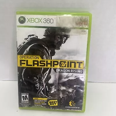 $9.99 • Buy Operation Flash Point: Dragon Rising  Xbox 360 2009) CIB COMPLETE