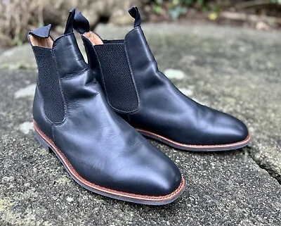 Sanders For Next Mens Chelsea Boots Black Dainite Sole 11UK EU45 Goodyear £240 • £78