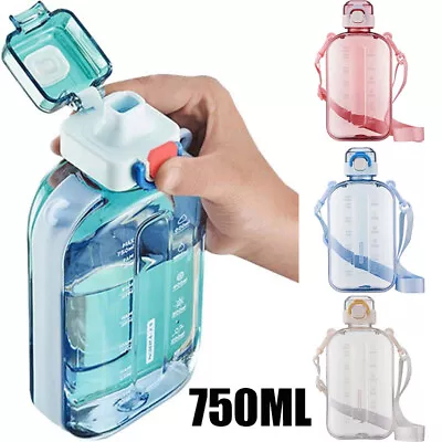 Sports Water Bottle 750ml Leakproof And BPA Free Drinks Bottle Gym Water Bottle • £7.96