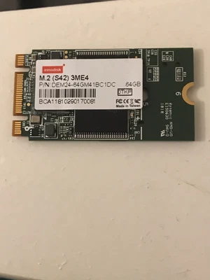 £5 • Buy Innodisk 64gb SSD M. 2 (S42) 3ME4