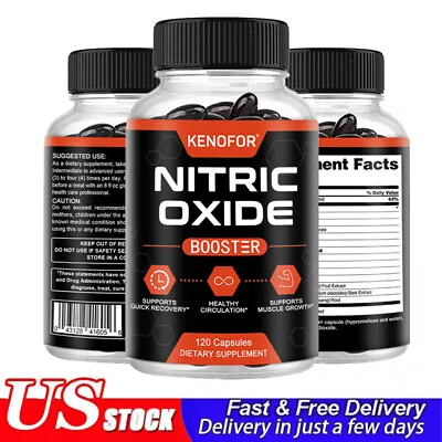 Nitric Oxide Booster 1500mg 30/60/120 Capsules • $12.24