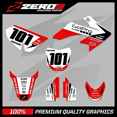 Honda Crf 50 Motocross Graphics Mx Graphics Decals Kit Ace Red/blk • $95.71