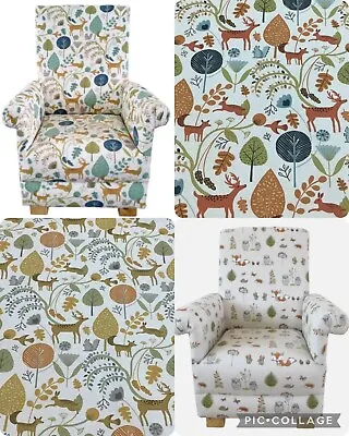 Children's Chairs Armchairs Fryetts Woodland Animals Fabric Kids Bedroom Foxes  • £119.95