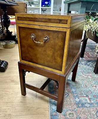 Maitland Smith Burled Wood Chest Side Accent Table • $395