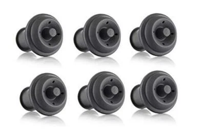$23.29 • Buy Vacu Vin Wine Saver Vacuum Stoppers Set Of 6 – Grey