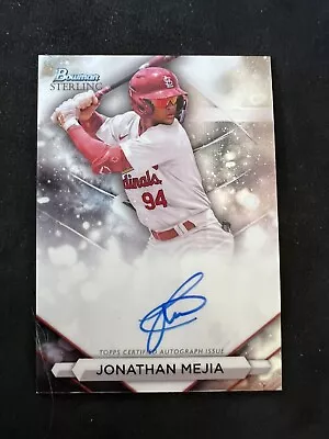 2023 Bowman Sterling Jonathan Mejia Autograph Auto St Louis Cardinals • $1.99